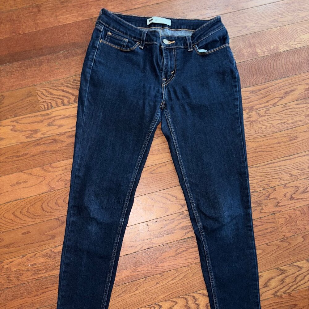 Women's Dark blue Levi Jeggings/Jeans, Size 29